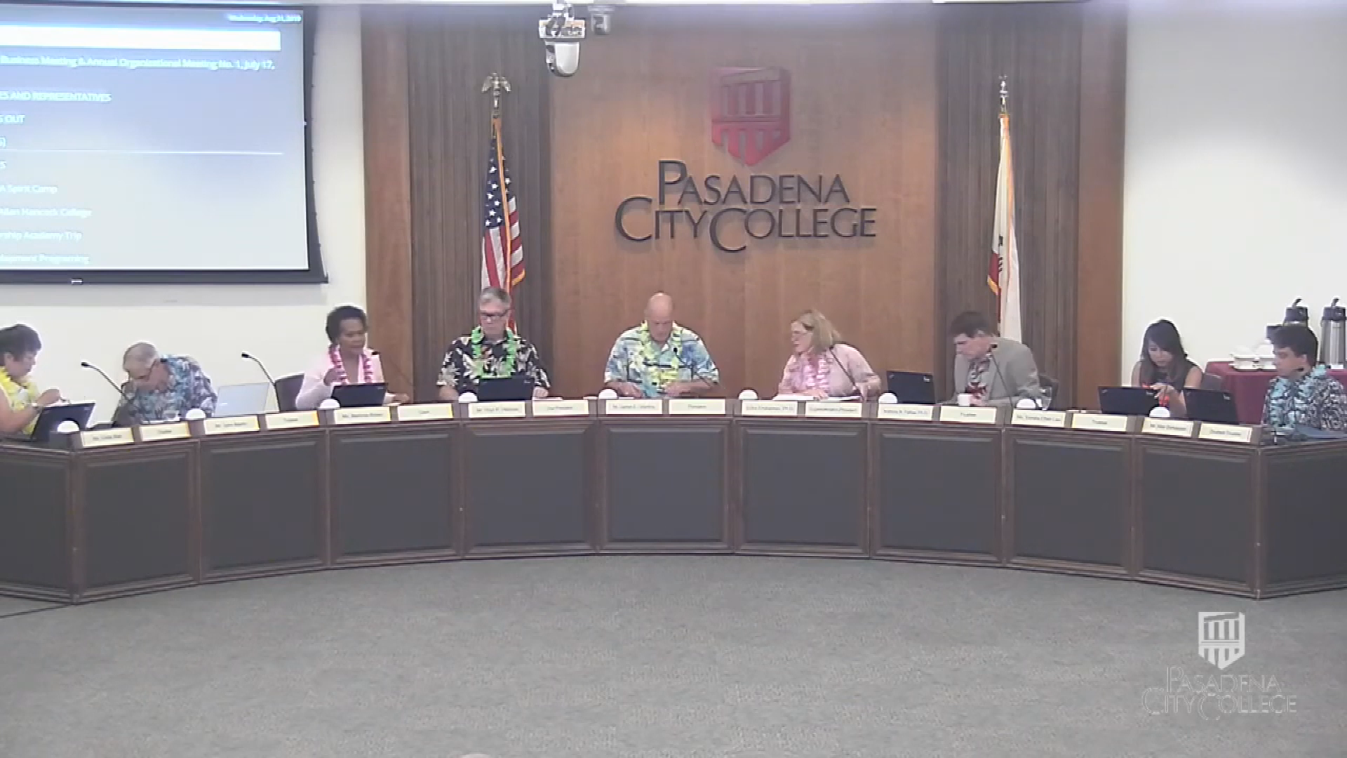 PCC Board of Trustees Meeting Aug. 21, 2019 Pasadena Media